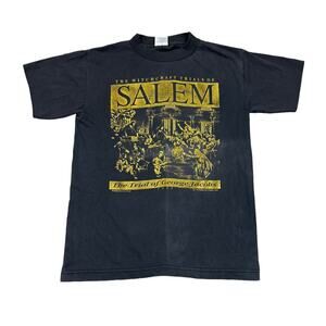 Vintage 90s Salem Witch Trials George Jacobs Single Stitch Shirt Small